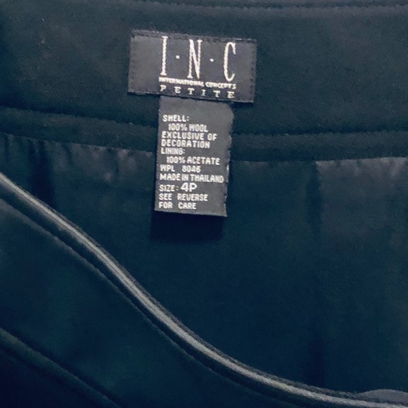 Faux Leather Trim Skirt - Picture 2 of 8